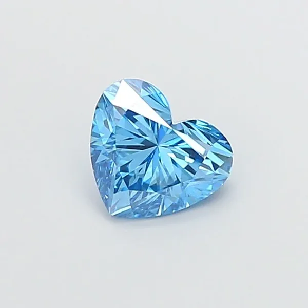 1.05ct HEART Fancy Vivid Blue VS1 Coloured Lab diamond