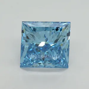 4.02ct PRINCESS Fancy Vivid Blue VS1 Coloured Lab diamond