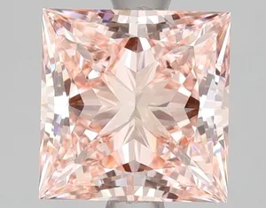 2.15ct PRINCESS Fancy Intense Pink VVS2 Coloured Lab diamond