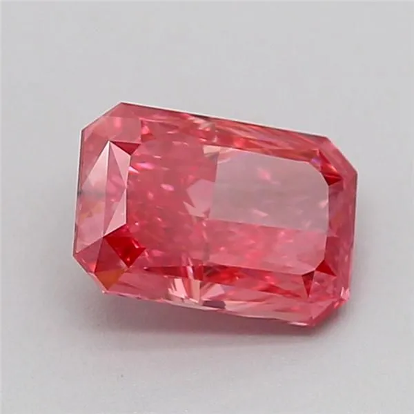 1.17ct RADIANT Fancy Vivid Pink VS2 Coloured Lab diamond