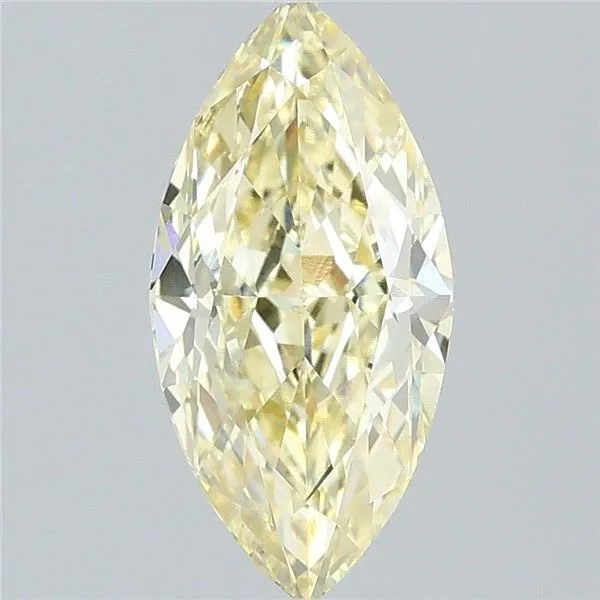 2.1ct MARQUISE Fancy Yellow VS1 Coloured Lab diamond