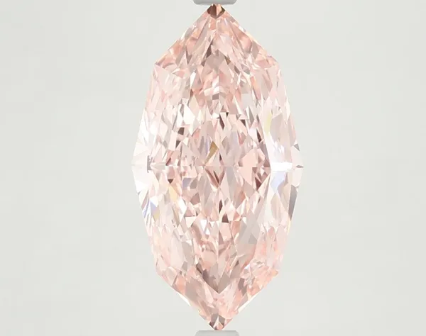 2.65ct MARQUISE Fancy Vivid Pink VVS2 Coloured Lab diamond