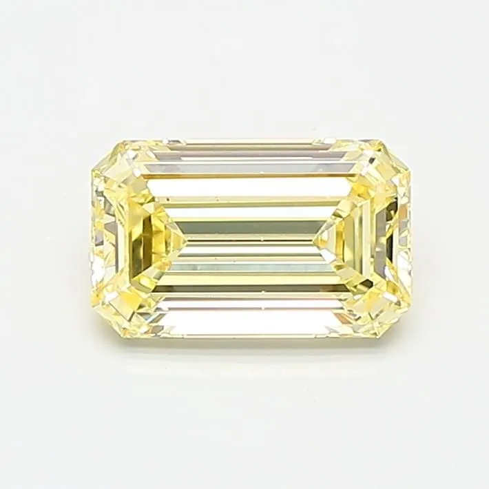 1.02ct EMERALD Fancy Yellow VS1 Coloured Lab diamond
