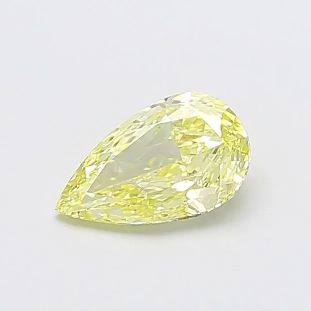 0.95ct PEAR Fancy Yellow VS1 Coloured Lab diamond