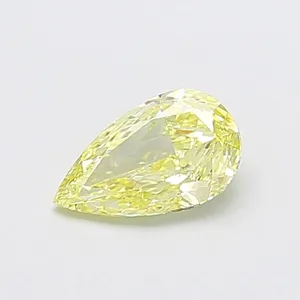 0.95ct PEAR Fancy Yellow VS1 Coloured Lab diamond