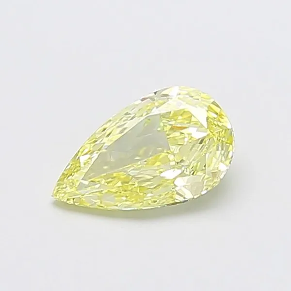 0.95ct PEAR Fancy Yellow VS1 Coloured Lab diamond