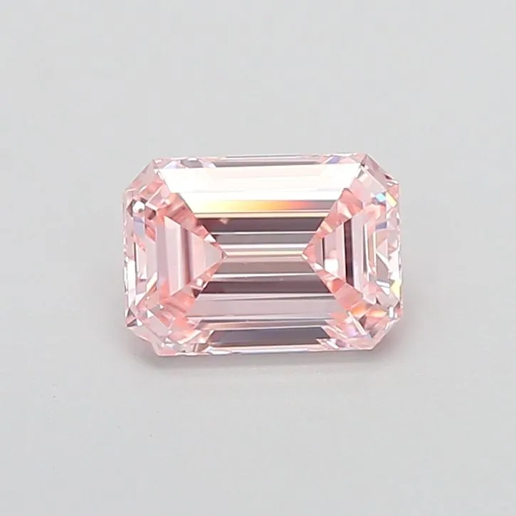 1.51ct EMERALD Fancy Intense Pink VS1 Coloured Lab diamond