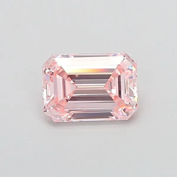 1.51ct EMERALD Fancy Intense Pink VS1 Coloured Lab diamond