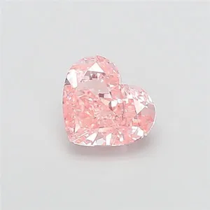 1.29ct HEART Fancy Vivid Pink VVS2 Coloured Lab diamond