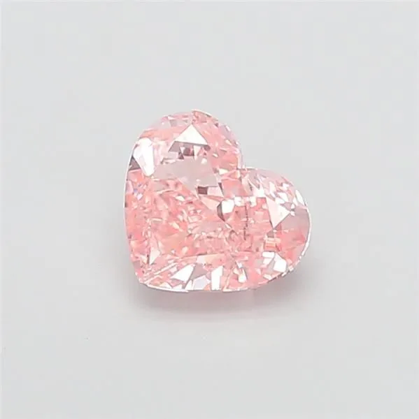 1.29ct HEART Fancy Vivid Pink VVS2 Coloured Lab diamond
