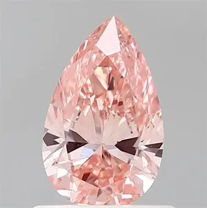 0.74ct PEAR Fancy Vivid Pink VS1 Coloured Lab diamond
