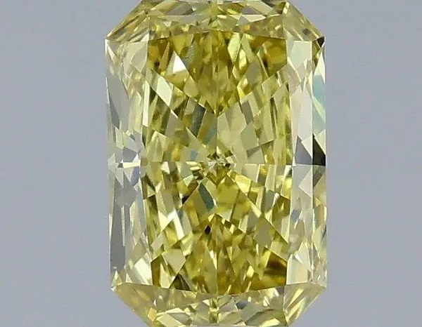 1ct RADIANT Fancy Intense Yellow VVS2 Coloured Lab diamond