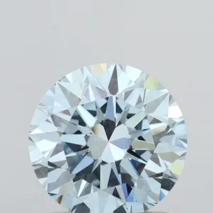 1.03ct ROUND Fancy Vivid Blue VVS2 Coloured Lab diamond