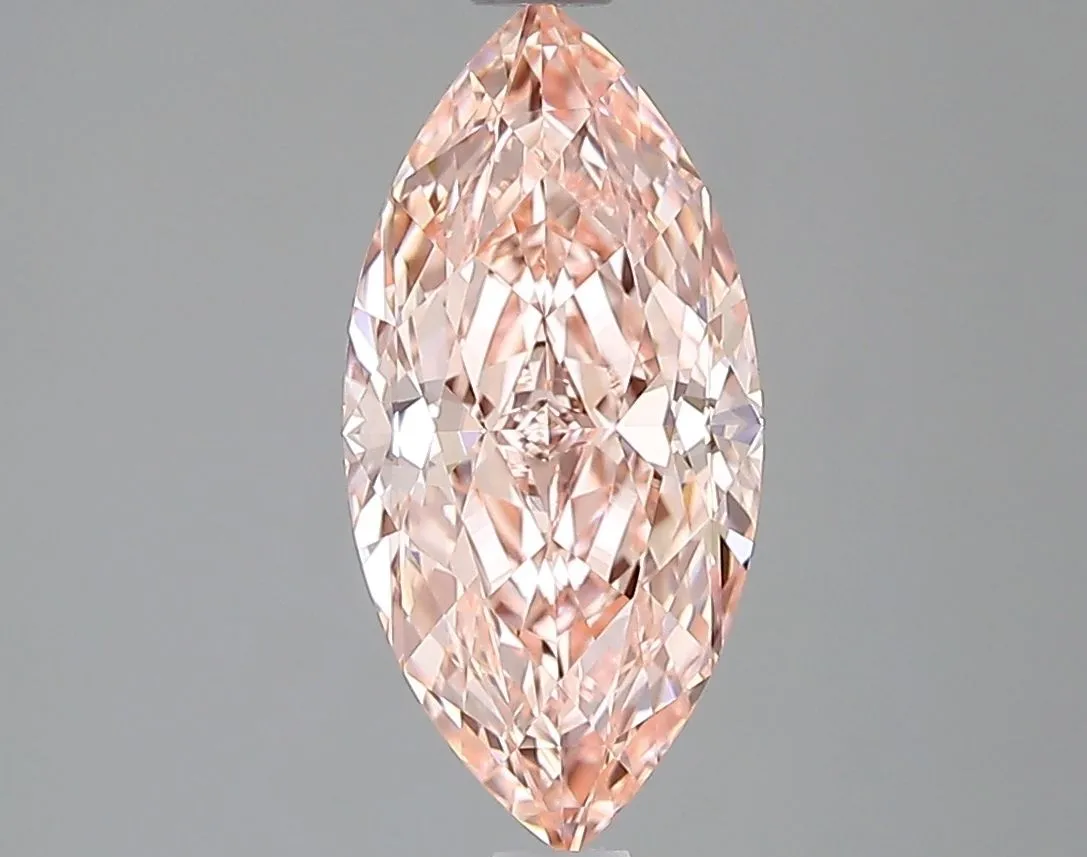 1.57ct MARQUISE Fancy Vivid Pink VVS1 Coloured Lab diamond