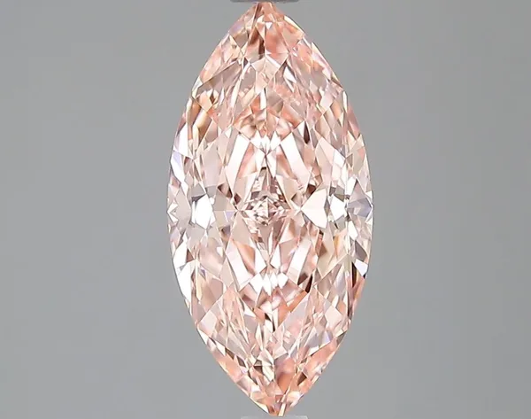 1.57ct MARQUISE Fancy Vivid Pink VVS1 Coloured Lab diamond