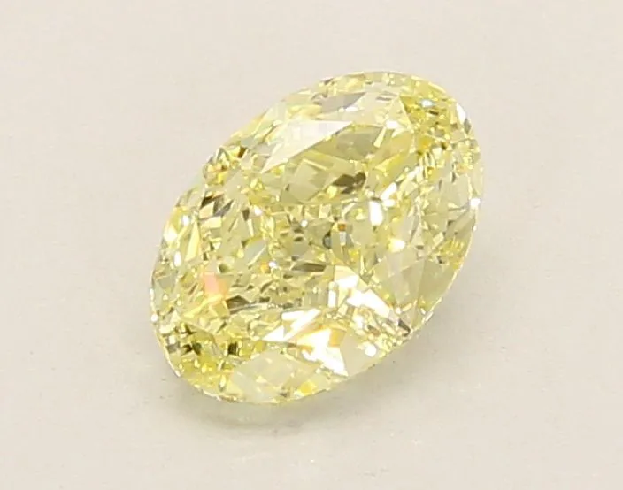 1.04ct OVAL Fancy Yellow VS1 Coloured Lab diamond