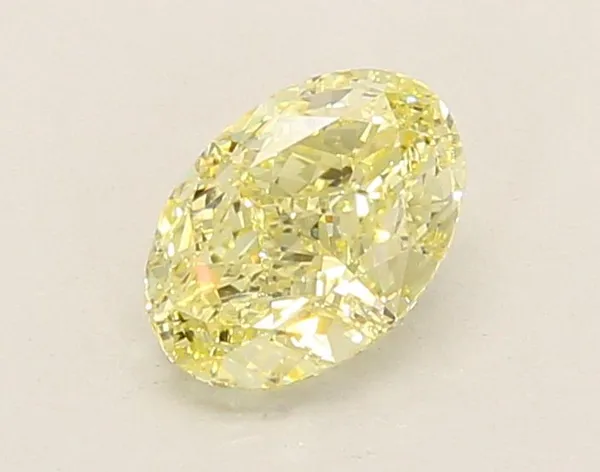 1.04ct OVAL Fancy Yellow VS1 Coloured Lab diamond