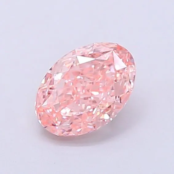 1.03ct OVAL Fancy Vivid Pink VS1 Coloured Lab diamond