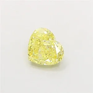 1.04ct HEART Fancy Intense Yellow VS1 Coloured Lab diamond