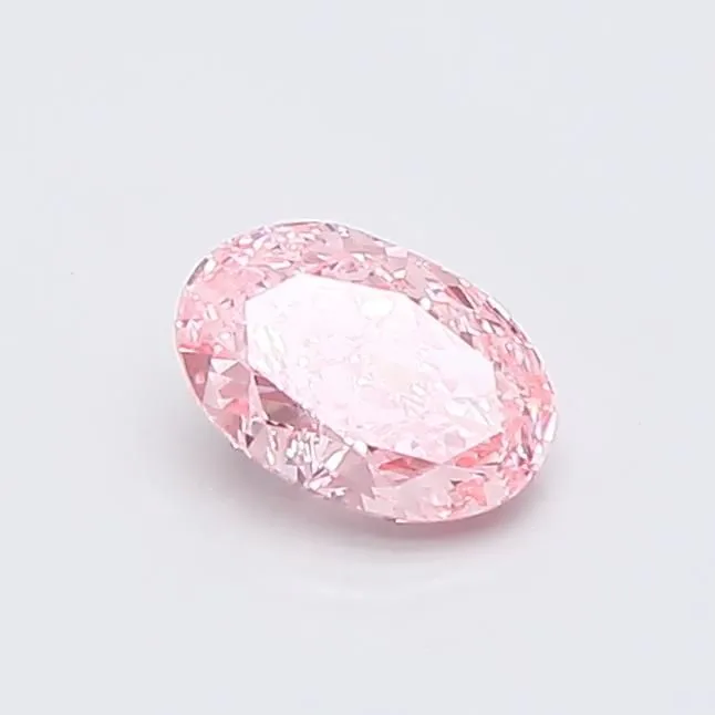0.53ct OVAL Fancy Vivid Pink VVS2 Coloured Lab diamond