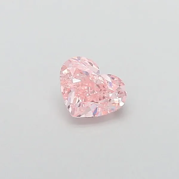 0.92ct HEART Fancy Vivid Pink VS1 Coloured Lab diamond