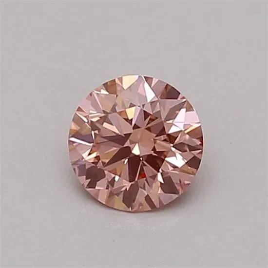 0.34ct ROUND Fancy Vivid Pink VS1 Coloured Lab diamond