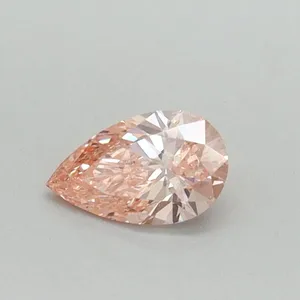 0.31ct PEAR Fancy Vivid Pink VS2 Coloured Lab diamond