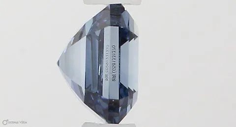 0.53ct EMERALD Fancy Vivid Blue VVS1 Coloured Lab diamond