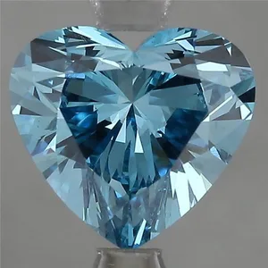 1.51ct HEART Fancy Vivid Blue VS1 Coloured Lab diamond