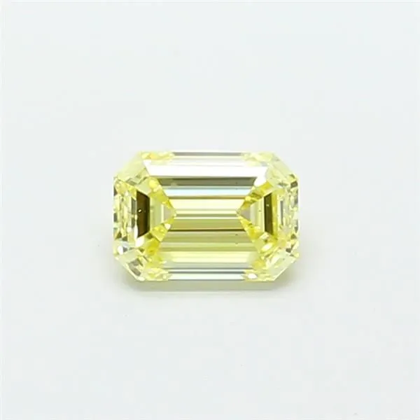 1.03ct EMERALD Fancy Yellow VS2 Coloured Lab diamond