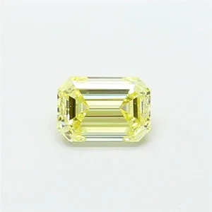 1.03ct EMERALD Fancy Yellow VS2 Coloured Lab diamond