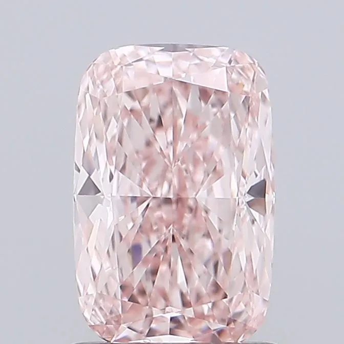 1.09ct CUSHION Fancy Pink VVS2 Coloured Lab diamond