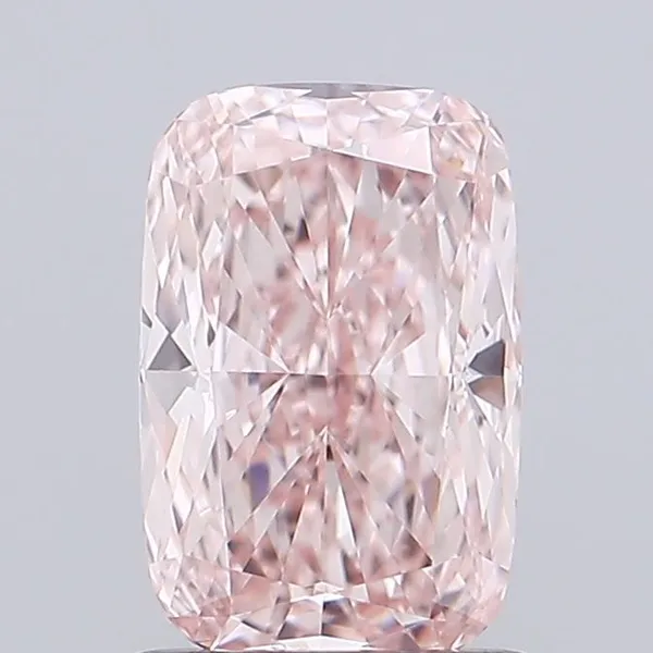 1.09ct CUSHION Fancy Pink VVS2 Coloured Lab diamond
