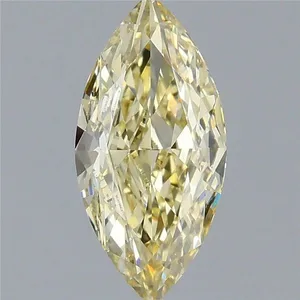 1.08ct MARQUISE Fancy Yellow VVS2 Coloured Lab diamond