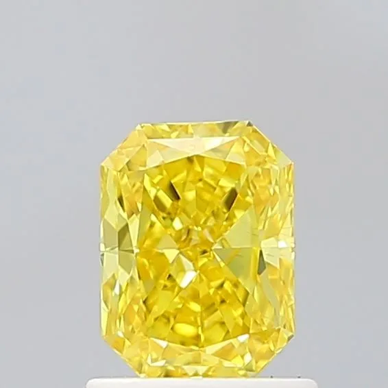 1.00ct RADIANT Fancy Vivid Yellow VS2 Coloured Lab diamond