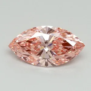 1.02ct MARQUISE Fancy Vivid Pink VVS2 Coloured Lab diamond