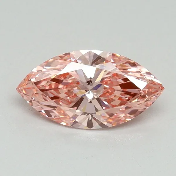 1.02ct MARQUISE Fancy Vivid Pink VVS2 Coloured Lab diamond