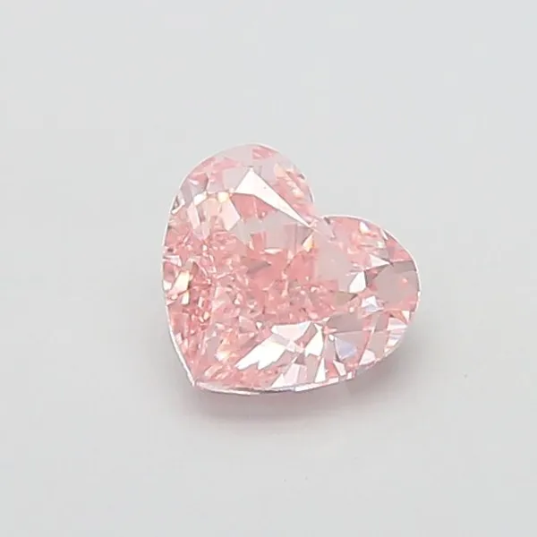 1.67ct HEART Fancy Intense Pink VVS2 Coloured Lab diamond