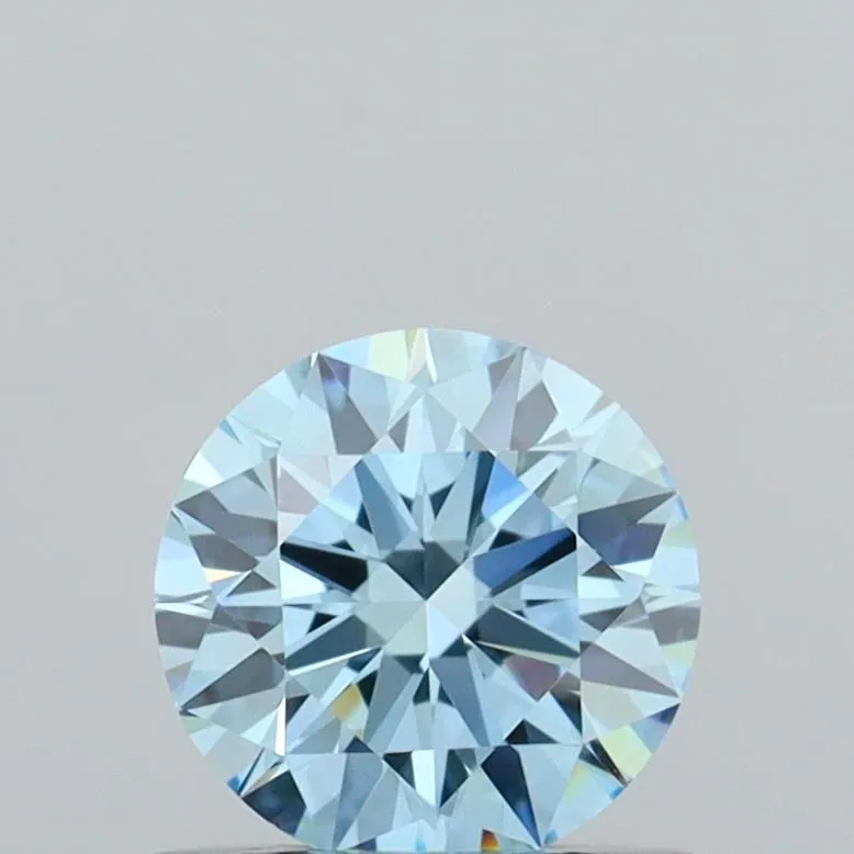 0.55ct ROUND Fancy Intense Blue VVS2 Coloured Lab diamond