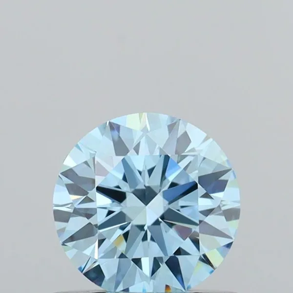 0.55ct ROUND Fancy Intense Blue VVS2 Coloured Lab diamond