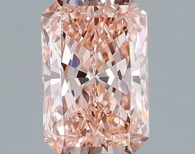 1.06ct RADIANT Fancy Vivid Pink VVS2 Coloured Lab diamond