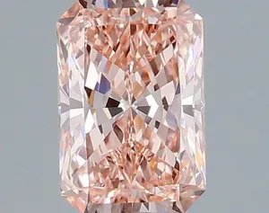 1.06ct RADIANT Fancy Vivid Pink VVS2 Coloured Lab diamond