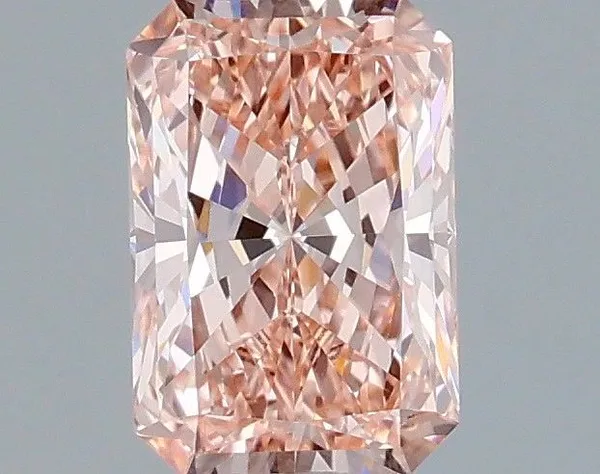 1.06ct RADIANT Fancy Vivid Pink VVS2 Coloured Lab diamond