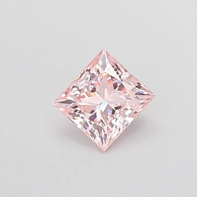 1.05ct PRINCESS Fancy Intense Pink VVS1 Coloured Lab diamond