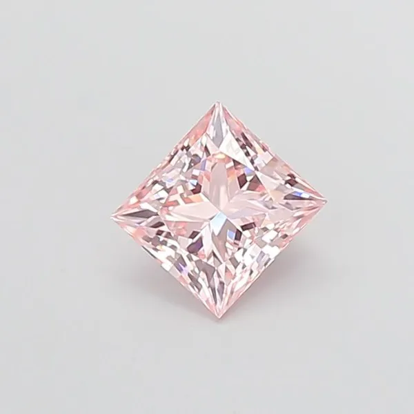 1.05ct PRINCESS Fancy Intense Pink VVS1 Coloured Lab diamond