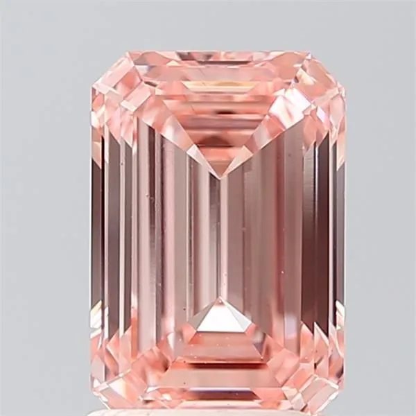 1.86ct EMERALD Fancy Intense Pink VS1 Coloured Lab diamond