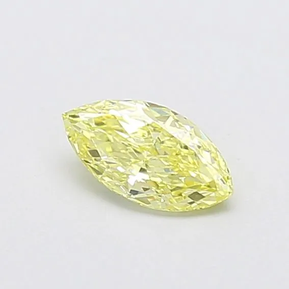0.52ct MARQUISE Fancy Yellow VS1 Coloured Lab diamond