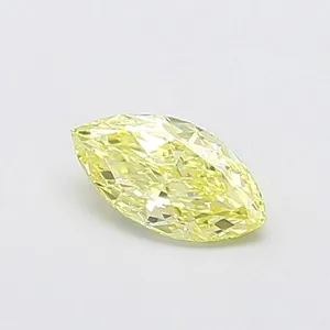 0.52ct MARQUISE Fancy Yellow VS1 Coloured Lab diamond