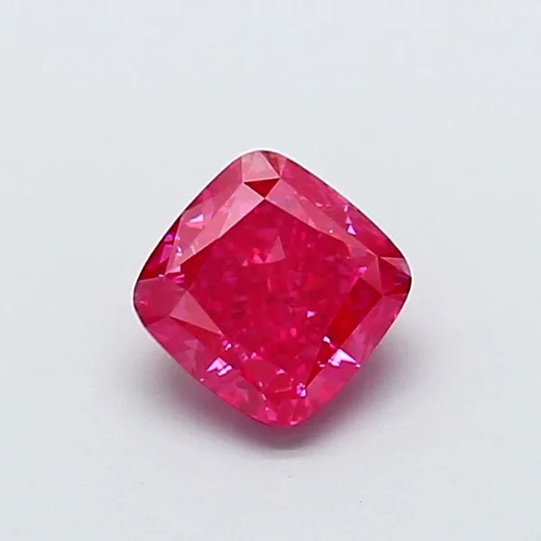 1.11ct CUSHION Fancy Vivid Pink VS1 Coloured Lab diamond