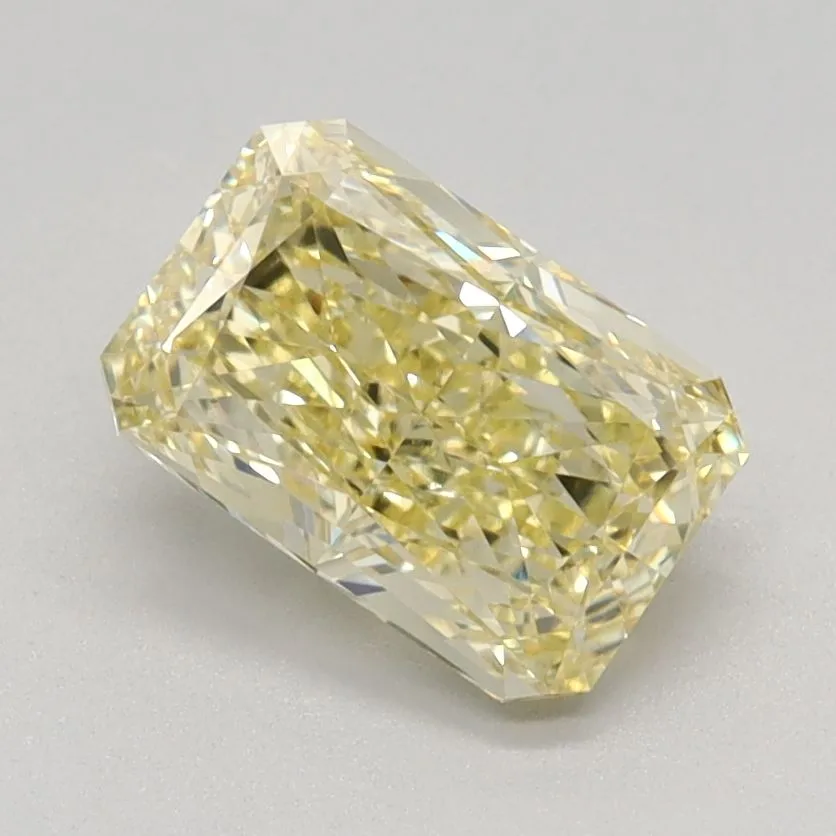 1.13ct RADIANT Fancy Intense Yellow VS1 Coloured Lab diamond